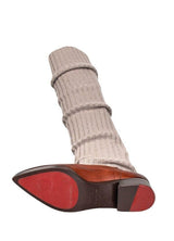 SUEI | Terrakotta-Stiefel mit beigen Wollstiefeletten aus braunem Terrakotta-pflanzlich gegerbtem Leder | Made in Italy - La Ballerina