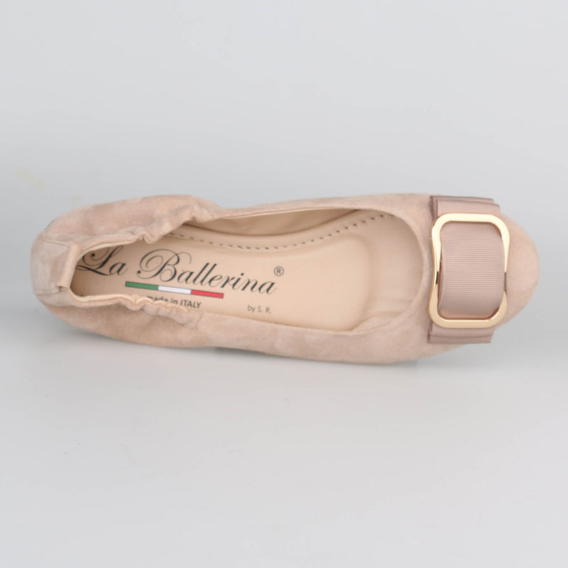 La Ballerina CAMBIO soft 3-A | Veloursleder | Beige - La Ballerina