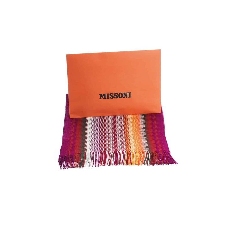 Missoni Schal | Herren Schal | Orange-Pink | 180 cm x 45 cm - La Ballerina