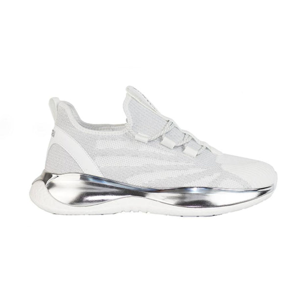 Zenobi Sneakers | Weiß-Silber - La Ballerina